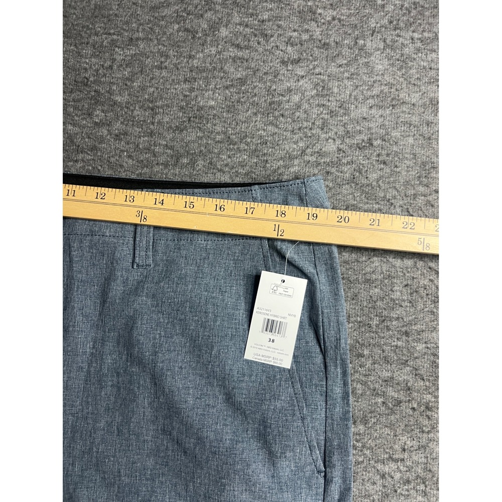 Volcom Kerosene Hybrid Shorts Mens 38 Blue Surf & Turf 4-Way Stretch - Picture 8 of 16